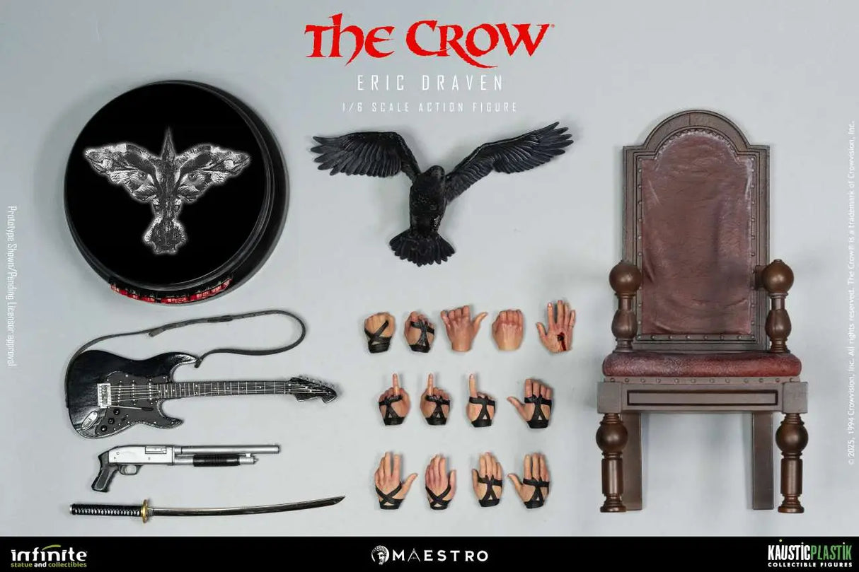 Infinite Statue / Kaustic Plastik The Crow Eric Draven Luxury Standard Edition 1/6 Actionfigur