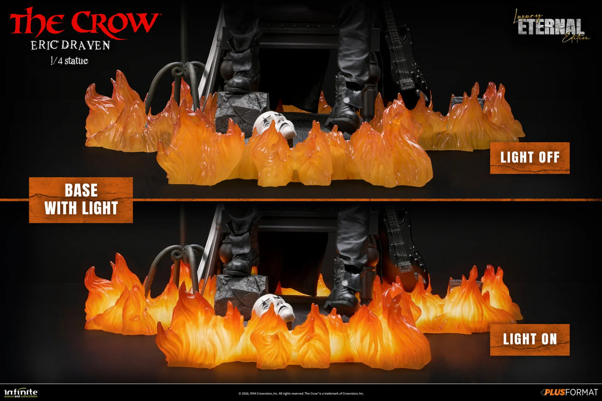 Infinite Statue / Kaustic Plastik The Crow Eric Draven Luxury Eternal Edition 1/4 Plus Format Statue