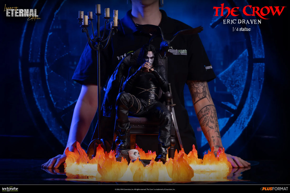 Infinite Statue / Kaustic Plastik The Crow Eric Draven Luxury Eternal Edition 1/4 Plus Format Statue