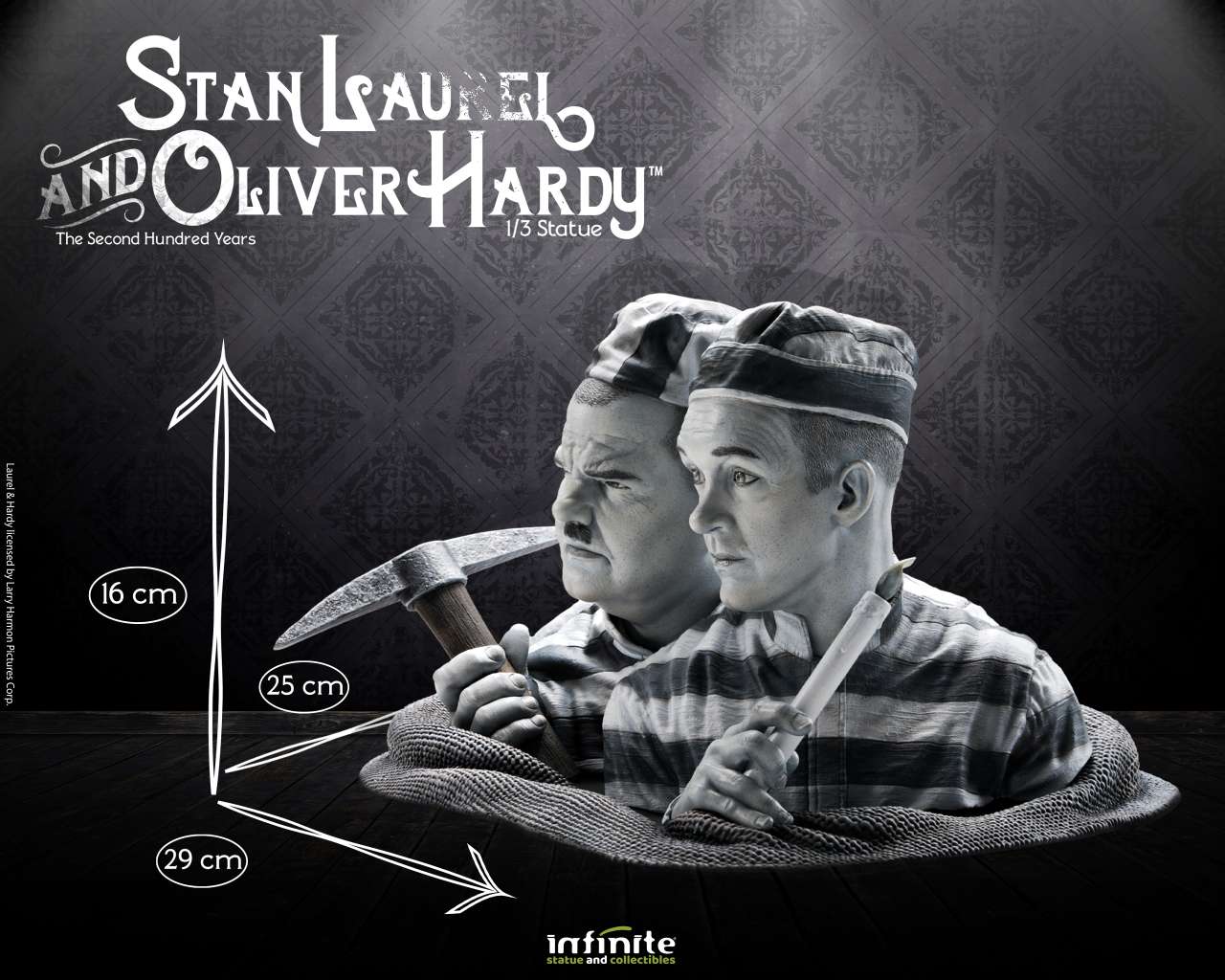 Infinite Statue Stan Laurel & Oliver Hardy 1/3 Statue