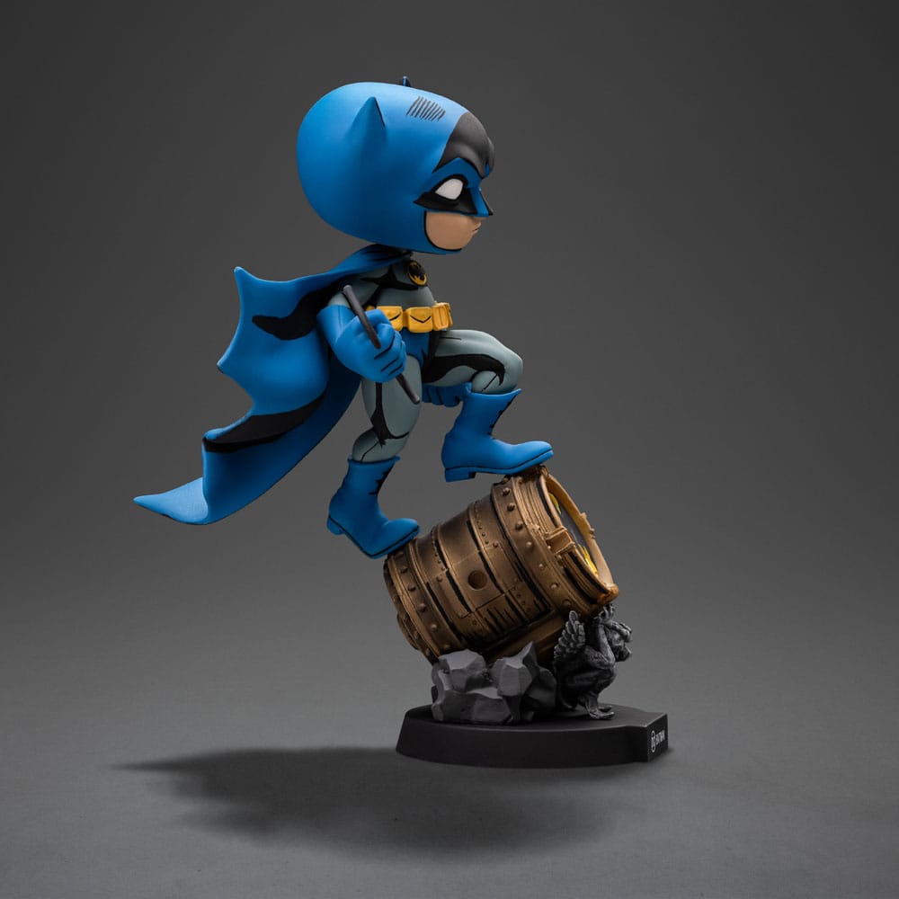 Iron Studios Batman Mini Co. Batman on Bat-Signal Blue Variant PVC Figur