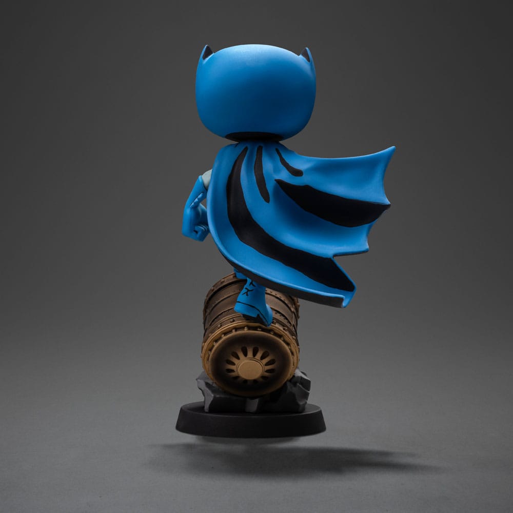 Iron Studios Batman Mini Co. Batman on Bat-Signal Blue Variant PVC Figur