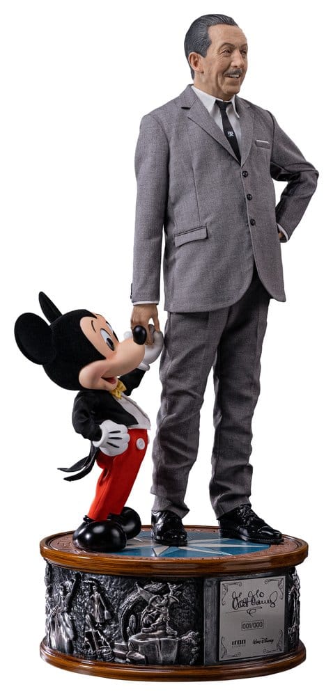 Iron Studios Disney Classics Walt Disney & Mickey Mouse Legacy 1/4 Replica Statue