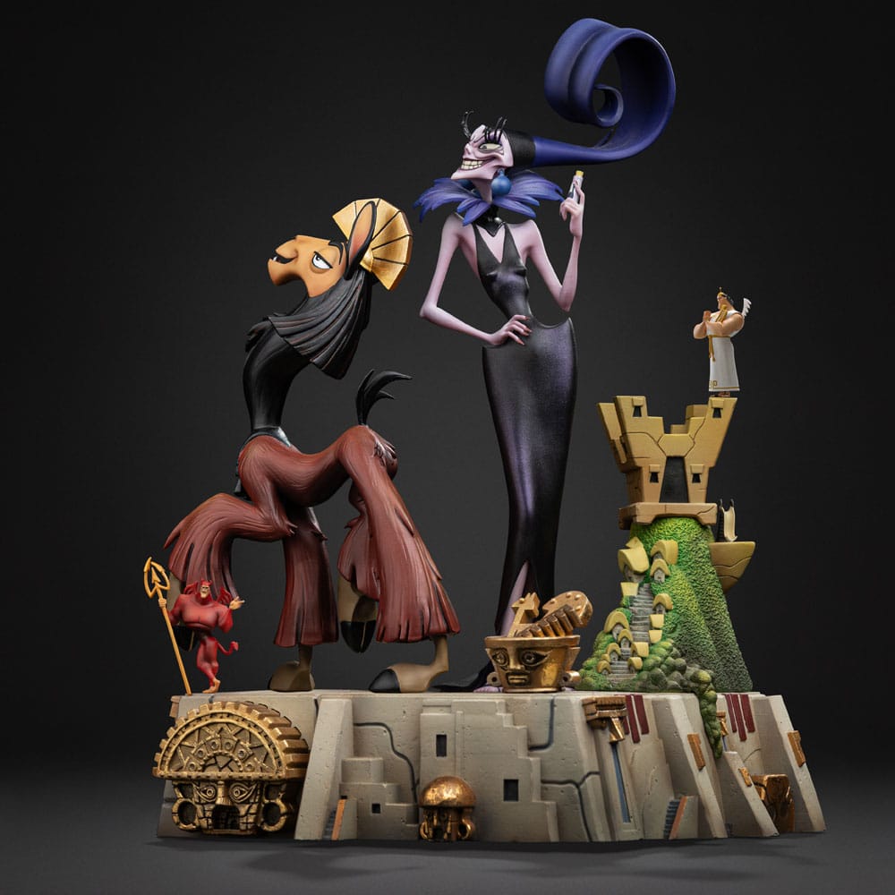 Iron Studios Ein Königreich Für Ein Lama Kuzko & Yzma Deluxe Art Scale 1/10 Statue
