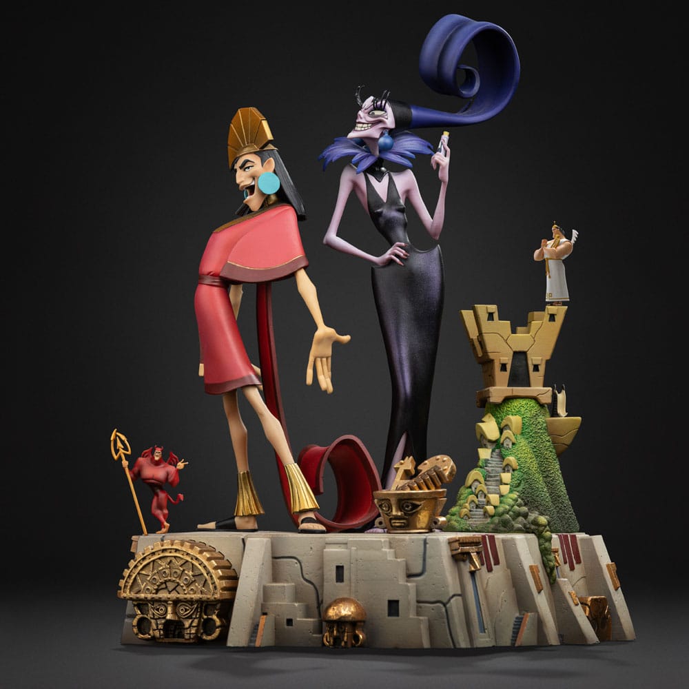 Iron Studios Ein Königreich Für Ein Lama Kuzko & Yzma Deluxe Art Scale 1/10 Statue
