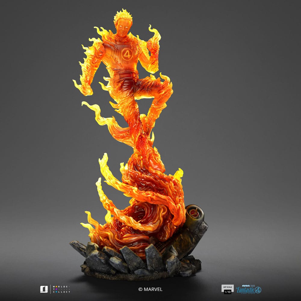Iron Studios Fantastic Four Human Torch 1/10 Art Scale Statue