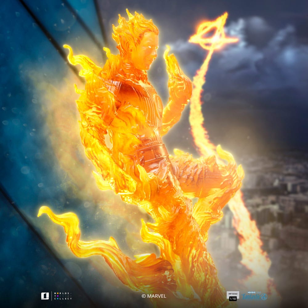 Iron Studios Fantastic Four Human Torch 1/10 Art Scale Statue