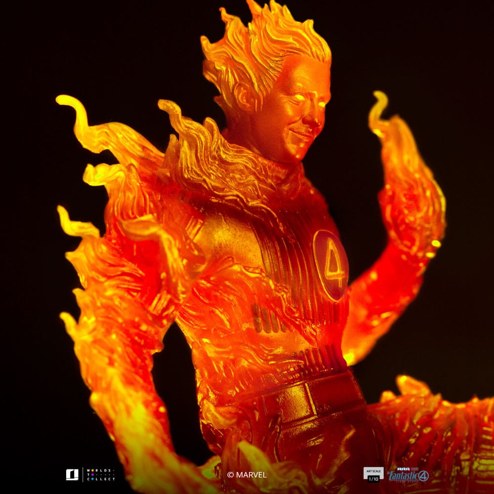 Iron Studios Fantastic Four Human Torch 1/10 Art Scale Statue