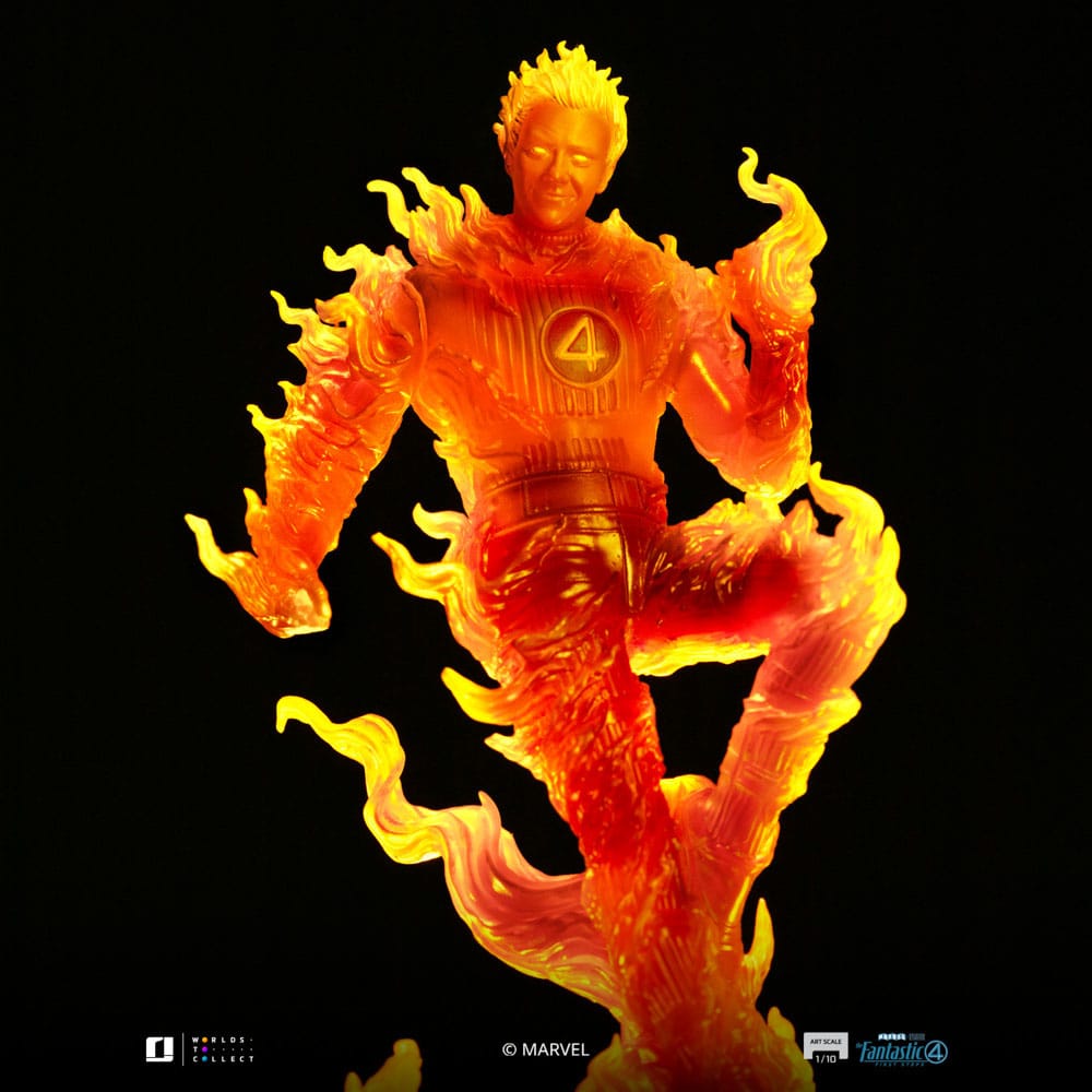 Iron Studios Fantastic Four Human Torch 1/10 Art Scale Statue