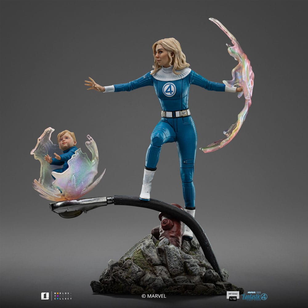 Iron Studios Fantastic Four Invisible Woman and Franklin Art Scale 1/10 Statue