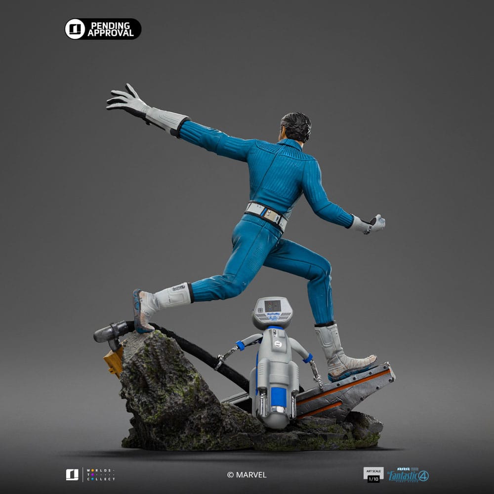Iron Studios Fantastic Four Mr. Fantastic and H.E.R.B.I.E Art Scale 1/10 Statue