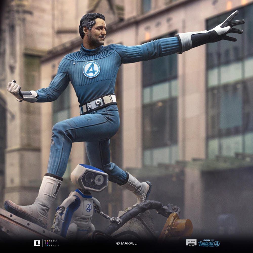 Iron Studios Fantastic Four Mr. Fantastic and H.E.R.B.I.E Art Scale 1/10 Statue