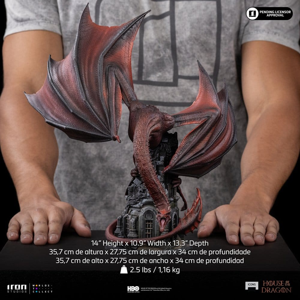 Iron Studios House of the Dragon Icons Caraxes Statue