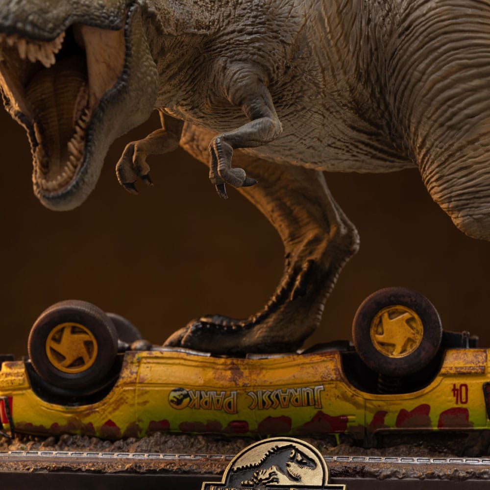 Iron Studios Jurassic Park T-Rex Attack Icons Statue