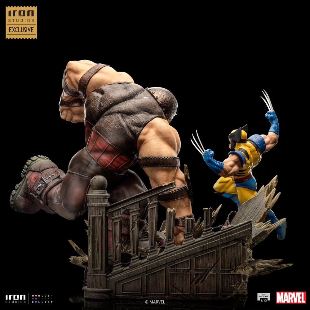 Iron Studios Marvel BDS Art Scale Wolverine Vs Juggernaut Heo EU Exclusive 1/10 Statue