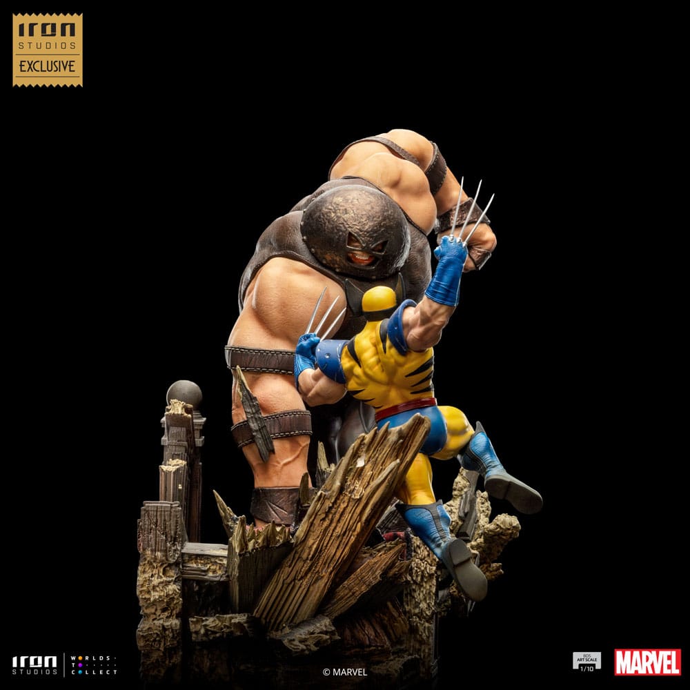 Iron Studios Marvel BDS Art Scale Wolverine Vs Juggernaut Heo EU Exclusive 1/10 Statue