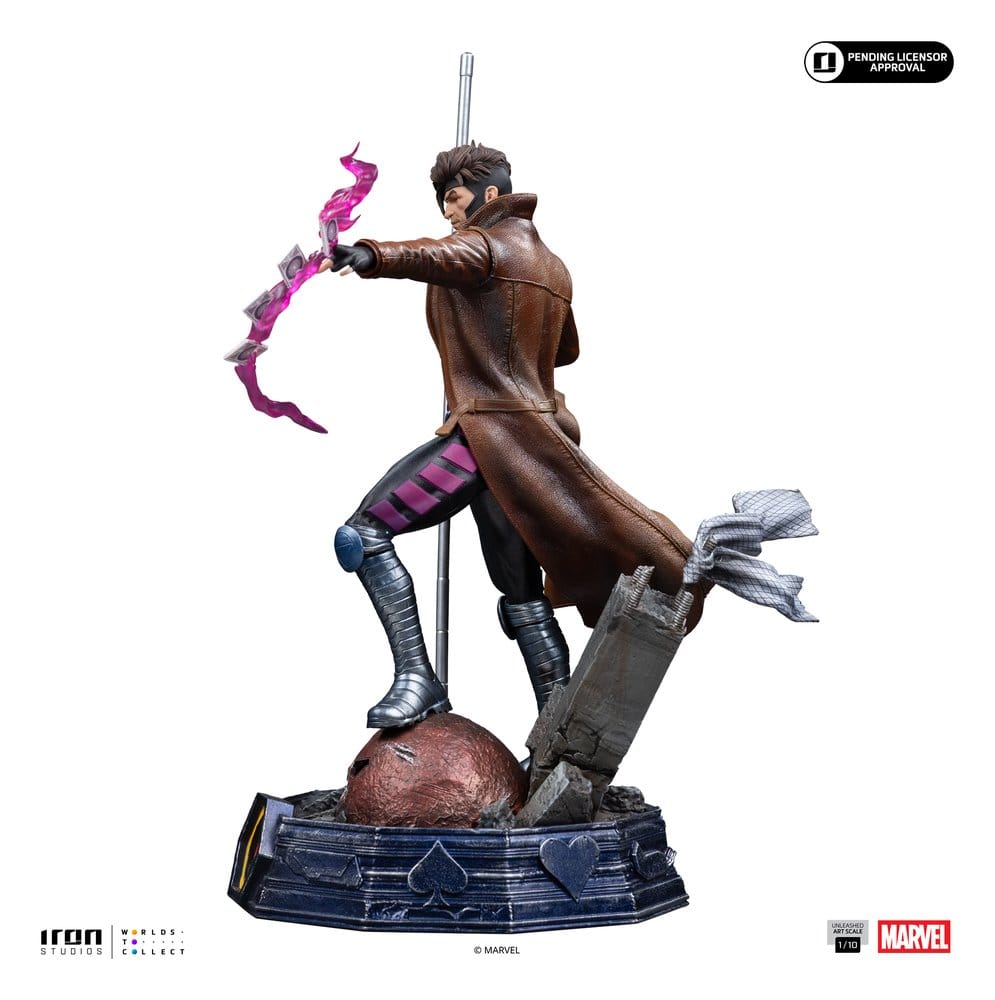 Iron Studios Marvel Gambit Gambit Unleashed Art Scale 1/10 Statue