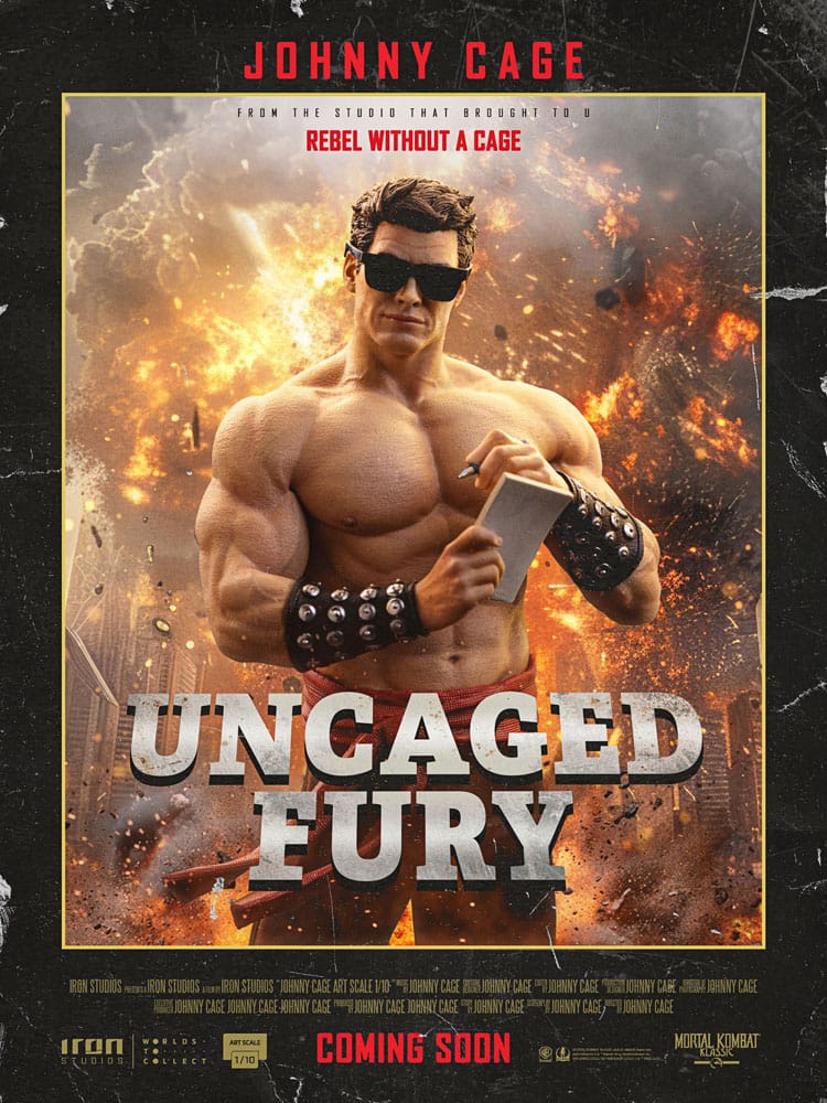 Iron Studios Mortal Kombat Art Scale Johnny Cage 1/10 Statue
