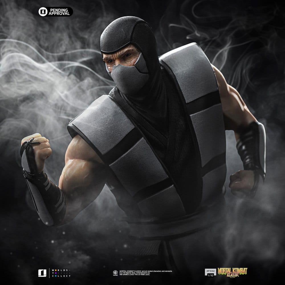 Iron Studios Mortal Kombat Smoke heo Exclusive 1/10 Art Scale Statue
