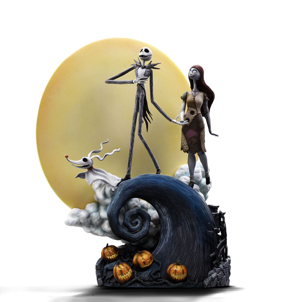 Iron Studios Nightmare Before Christmas Deluxe Art Scale Jack and Sally 1/10 Statue