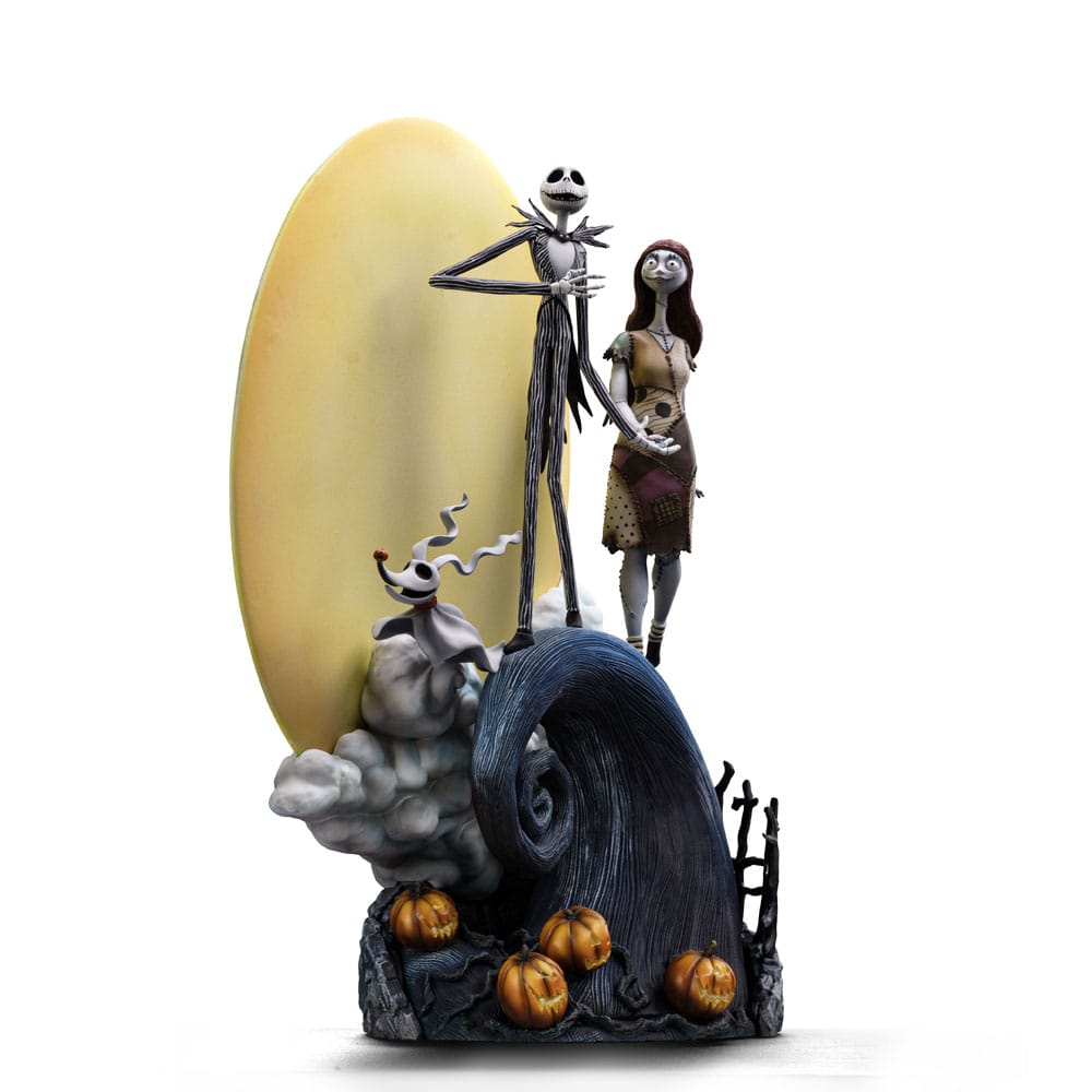 Iron Studios Nightmare Before Christmas Deluxe Art Scale Jack and Sally 1/10 Statue