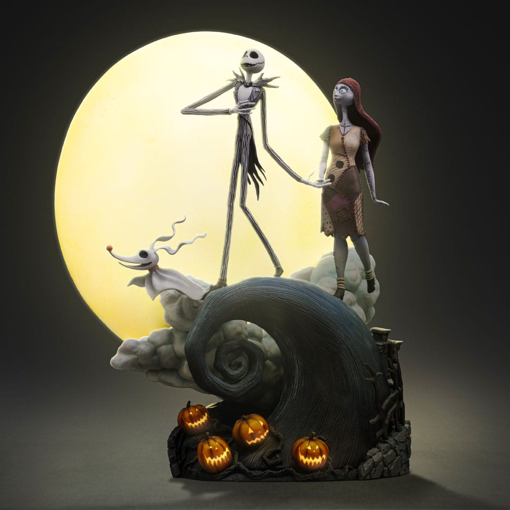 Iron Studios Nightmare Before Christmas Deluxe Art Scale Jack and Sally 1/10 Statue