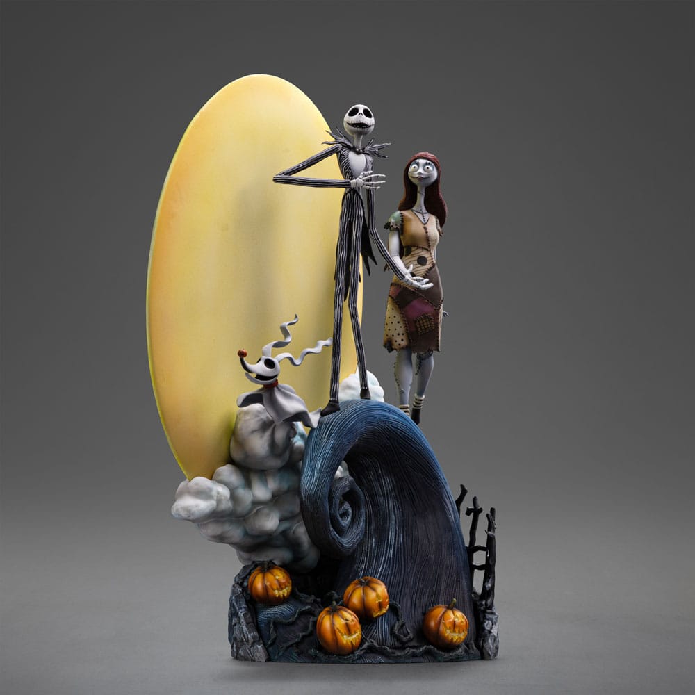 Iron Studios Nightmare Before Christmas Deluxe Art Scale Jack and Sally 1/10 Statue