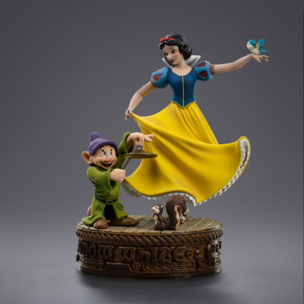 Iron Studios Schneewittchen Und Die Sieben Zwerge Art Scale Snow White And Dopey 1/10 Statue