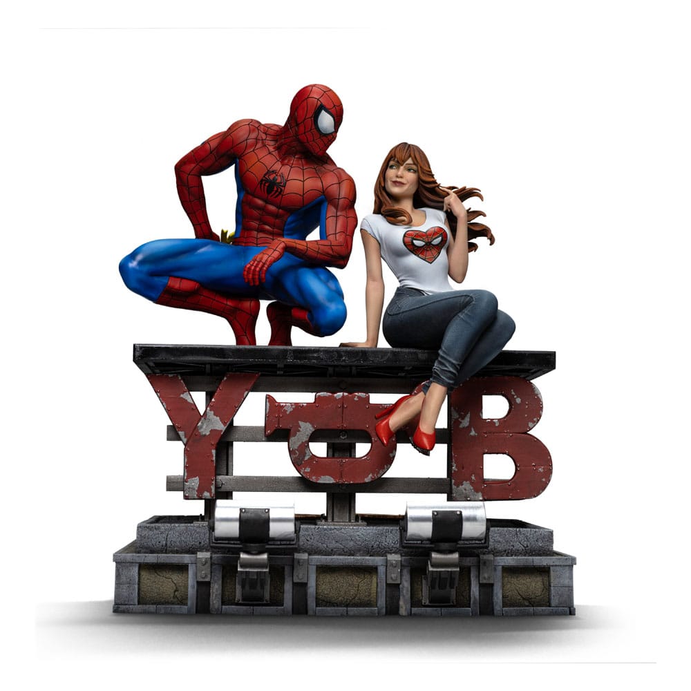Iron Studios Spider-Man Diorama Art Scale Spider-Man and Mary Jane 1/6 Statue