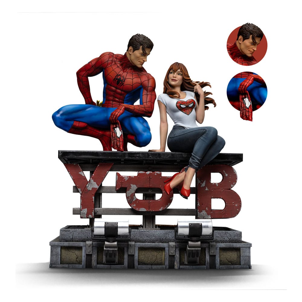 Iron Studios Spider-Man Diorama Art Scale Spider-Man and Mary Jane 1/6 Statue