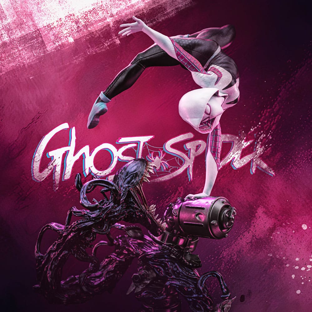 Iron Studios Spider-Man vs Villains Ghost Spider Diorama 1/10 Art Scale Statue