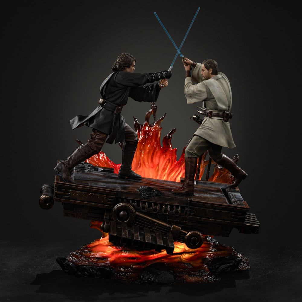 Iron Studios Star Wars Art Scale Anakin Vs Obi Wan 1/10 Statue