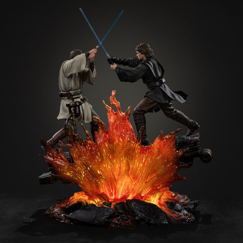Iron Studios Star Wars Art Scale Anakin Vs Obi Wan 1/10 Statue