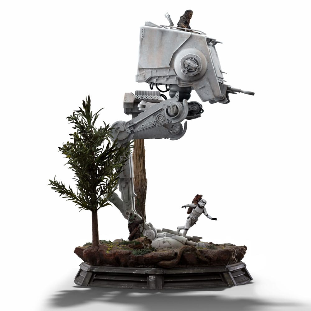 Iron Studios Star Wars Demi Art Scale AT-ST And Chewbacca 1/20 Statue 53 cm