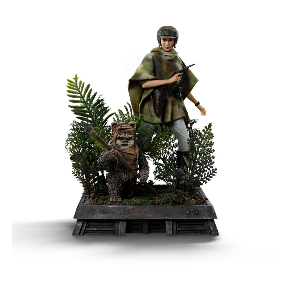 Iron Studios Star Wars Episode VI Art Scale Statue 1/10 Leia and Wicket
