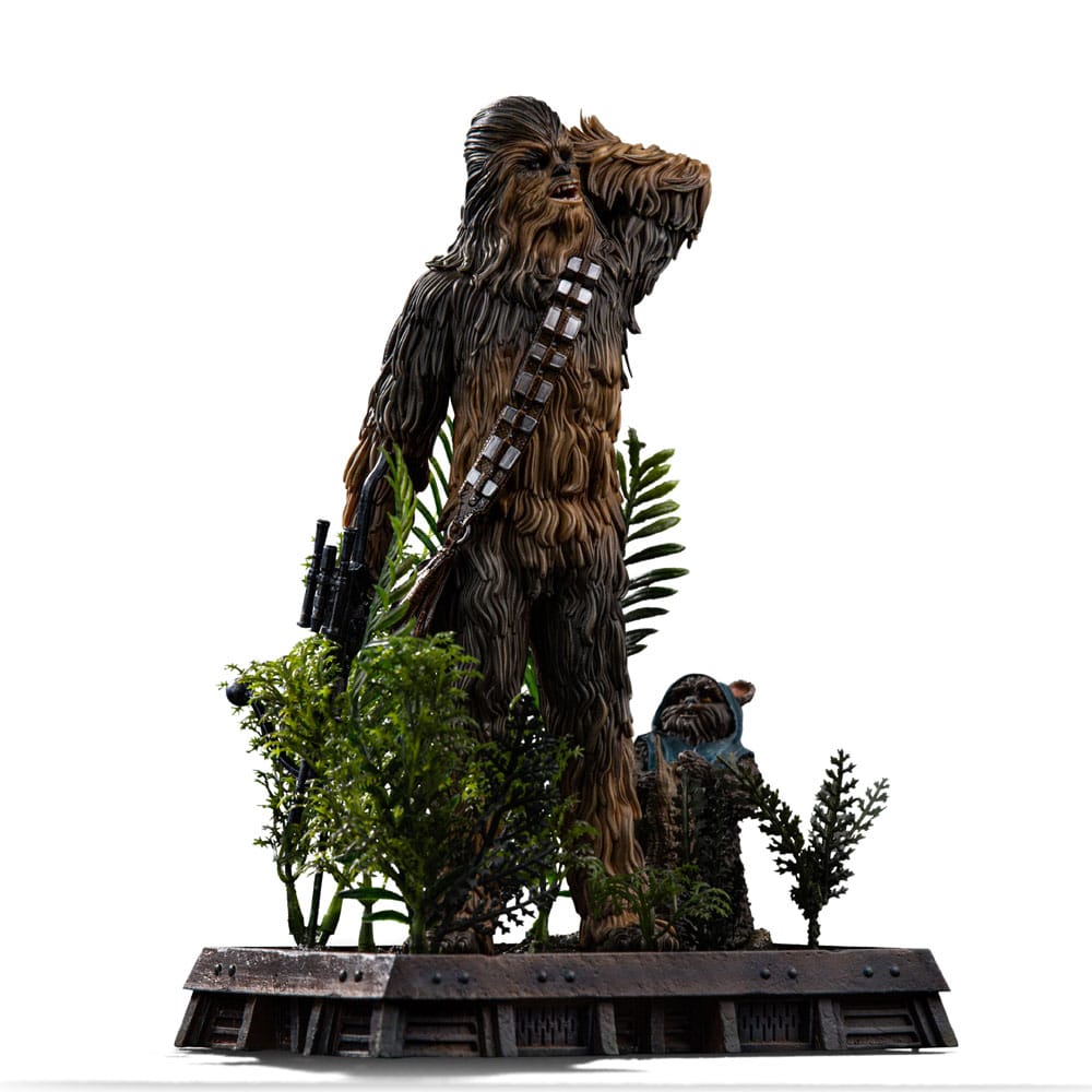 Iron Studios Star Wars Episode VI Chewbacca and Tokkat 1/10 Art Scale Statue