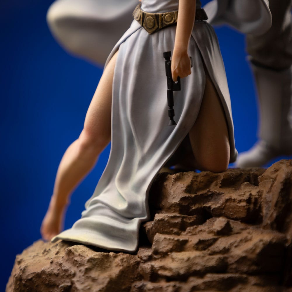 Iron Studios Star Wars Luke and Leia 1/10 Deluxe Art Scale Statue