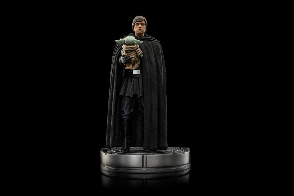 Iron Studios Star Wars The Mandalorian Luke Skywalker und Grogu 1/10 Statue
