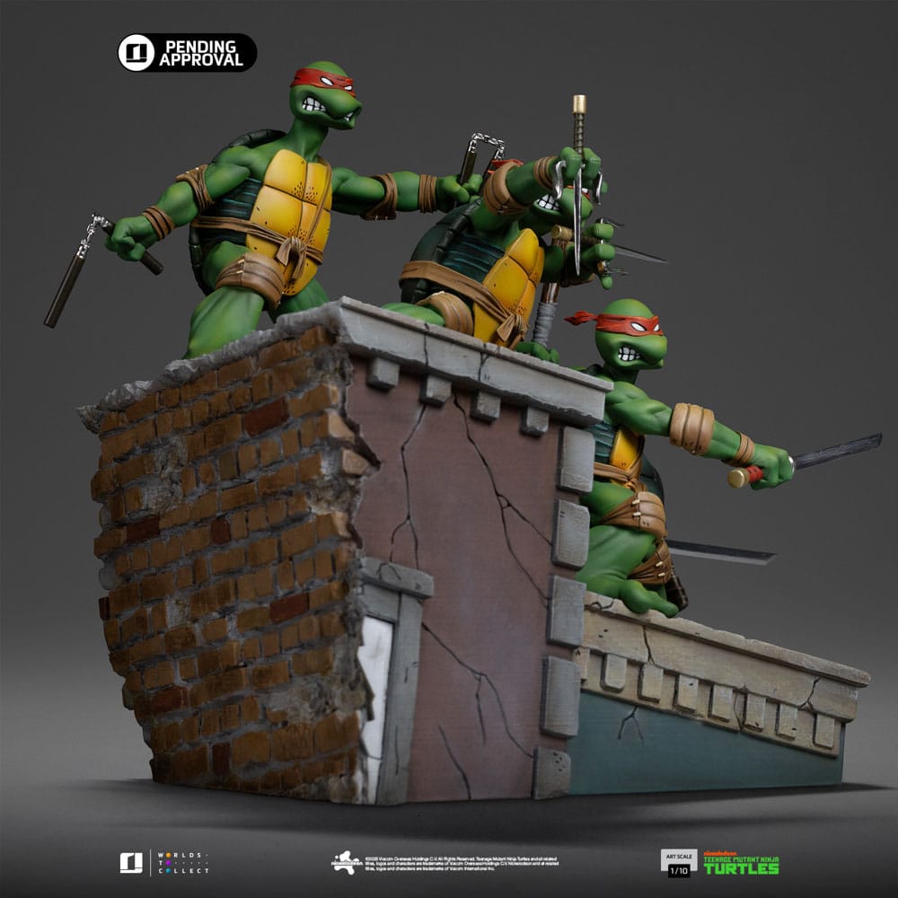 Iron Studios Teenage Mutant Ninja Turtles Art Scale Statue 1/10 Teenage Mutant Ninja Turtles Kevin Eastman Version 24 cm
