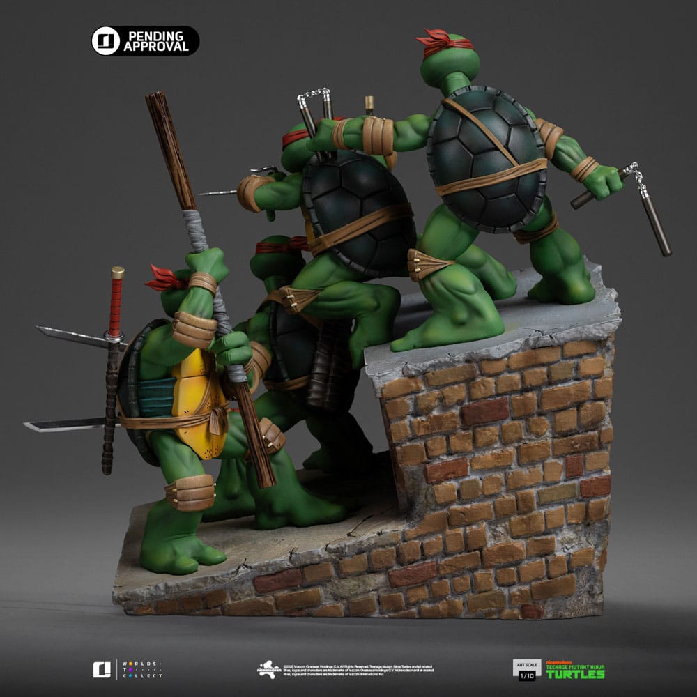 Iron Studios Teenage Mutant Ninja Turtles Art Scale Statue 1/10 Teenage Mutant Ninja Turtles Kevin Eastman Version 24 cm