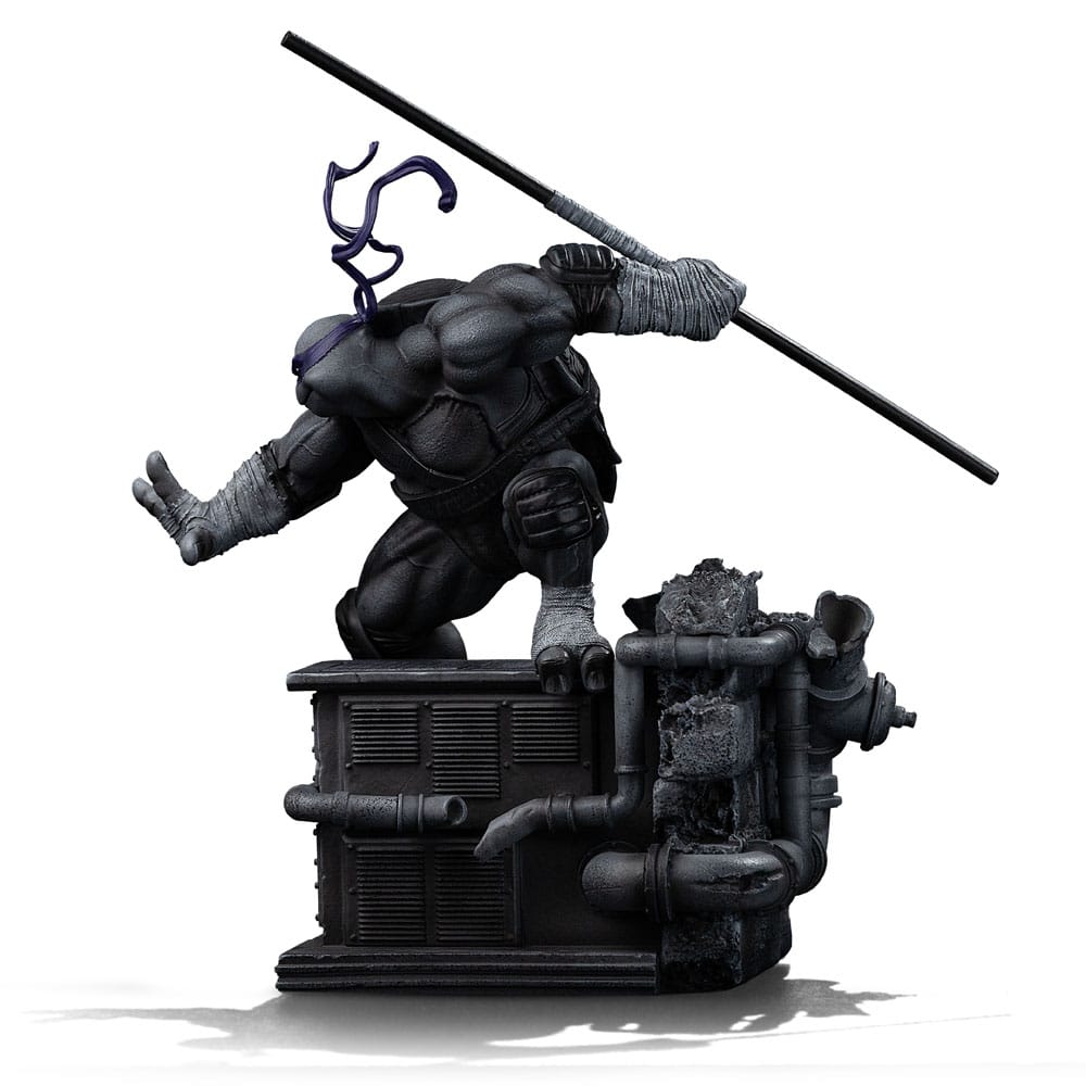 Iron Studios Teenage Mutant Ninja Turtles Donatello Black and White Exclusive 1/10 Statue