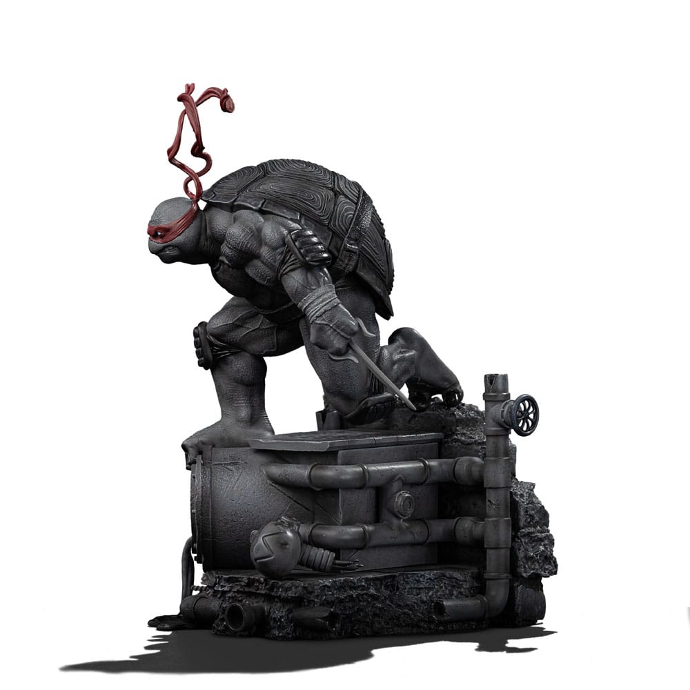 Iron Studios Teenage Mutant Ninja Turtles Raphael Black and White Exclusive 1/10 Statue