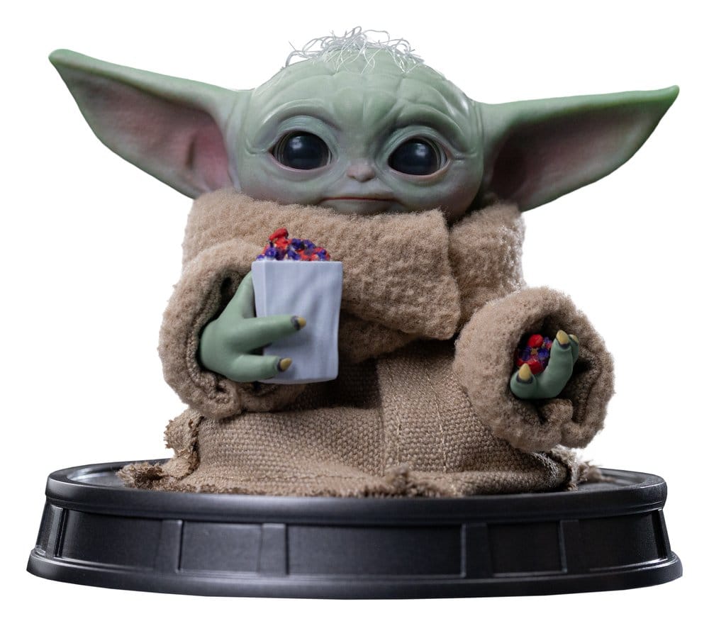 Iron Studios The Mandalorian Grogu Collection Grogu Popcorn Time Statue