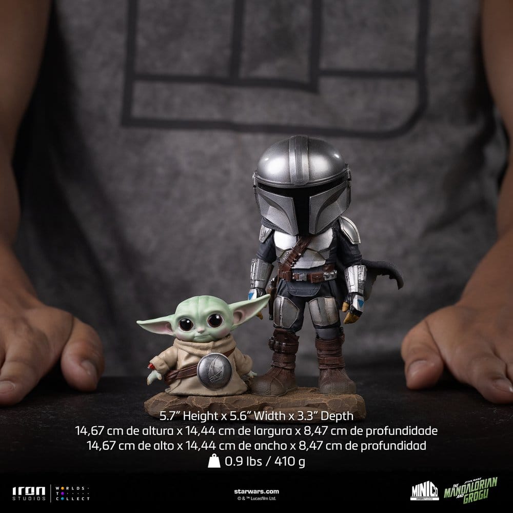 Iron Studios The Mandalorian & Grogu MiniCo Figur The Mandalorian and Grogu