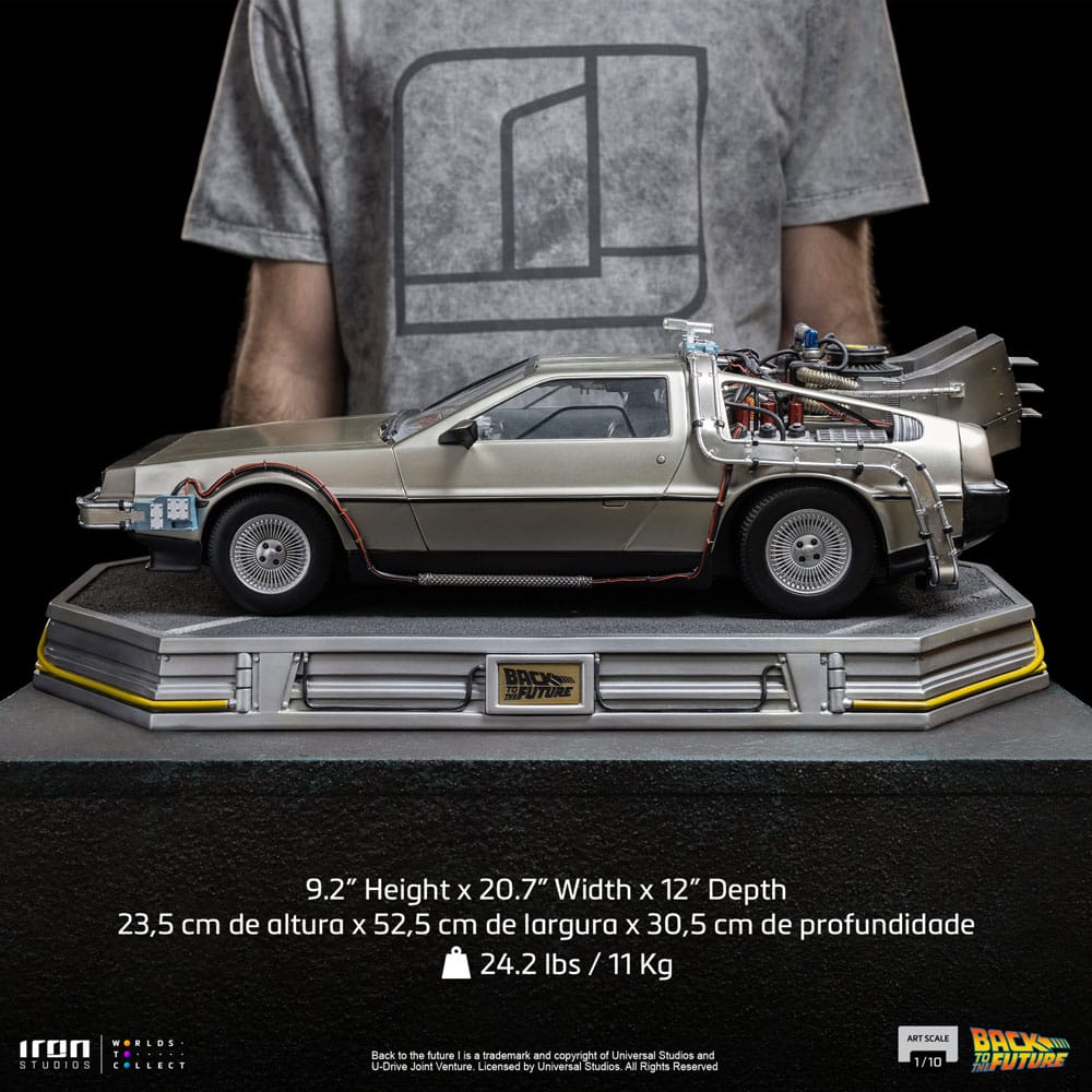 Iron Studios Zurück in die Zukunft DeLorean Art Scale 1/10 Statue