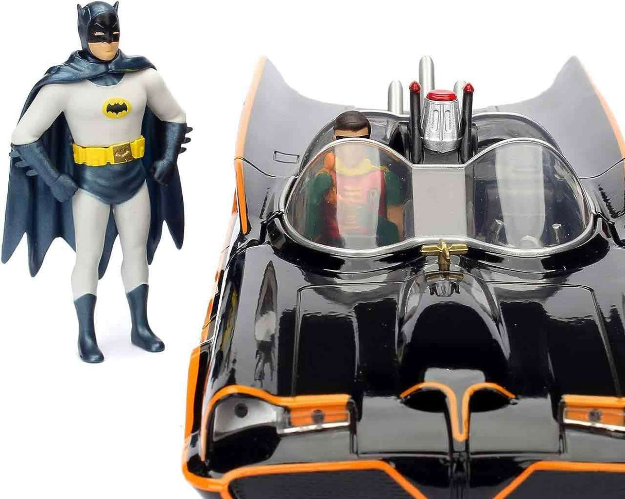 Jada Toys Batman 1966 Batmobile with Batman & Robin Die-Cast Model