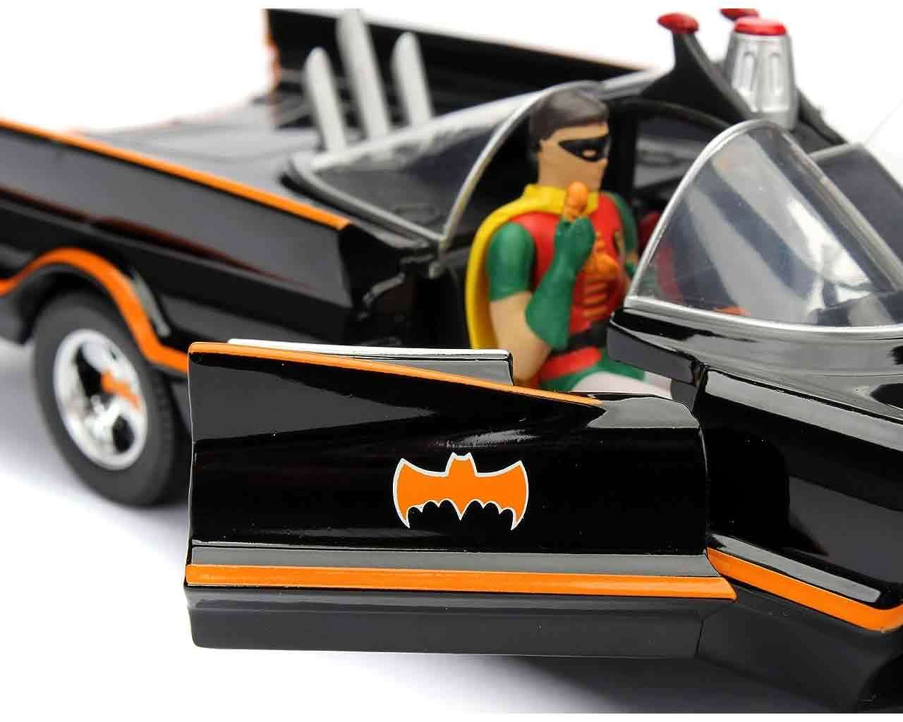 Jada Toys Batman 1966 Batmobile with Batman & Robin Die-Cast Model