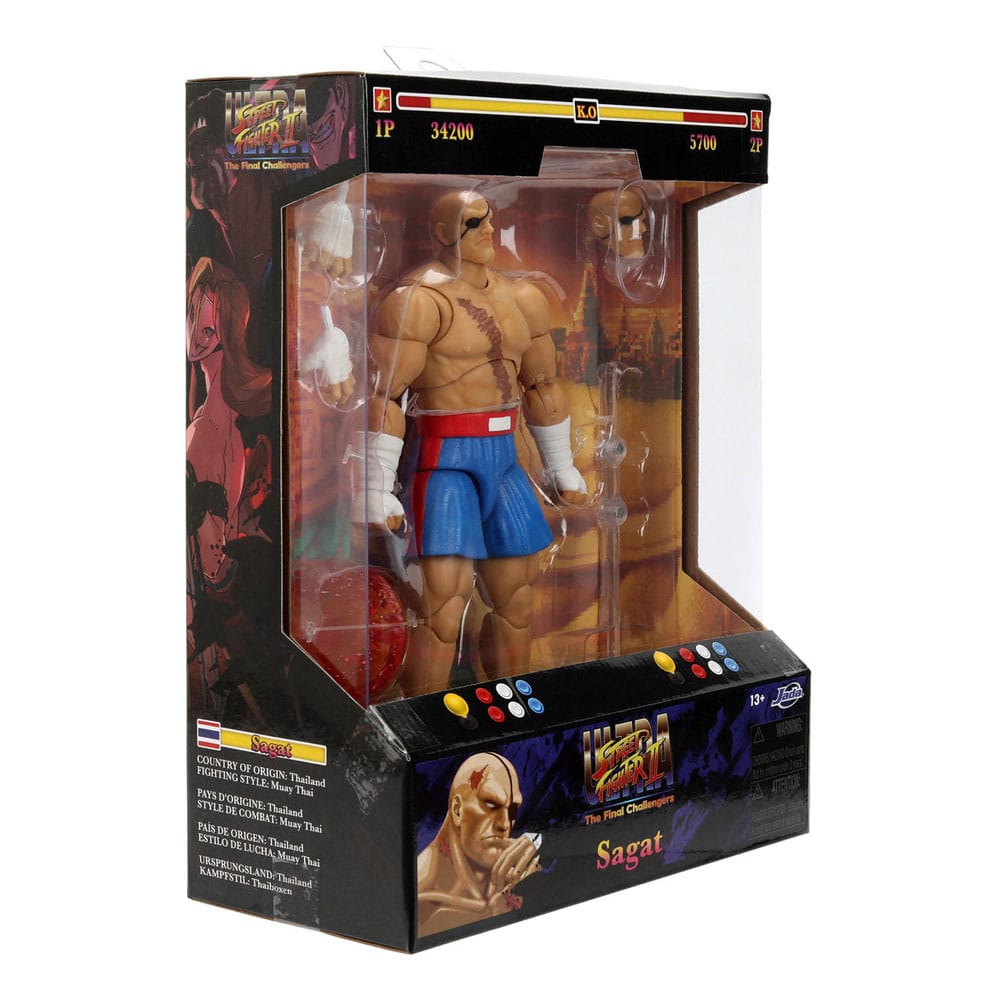 Jada Toys Ultra Street Fighter II The Final Challengers Sagat 1/12 Actionfigur