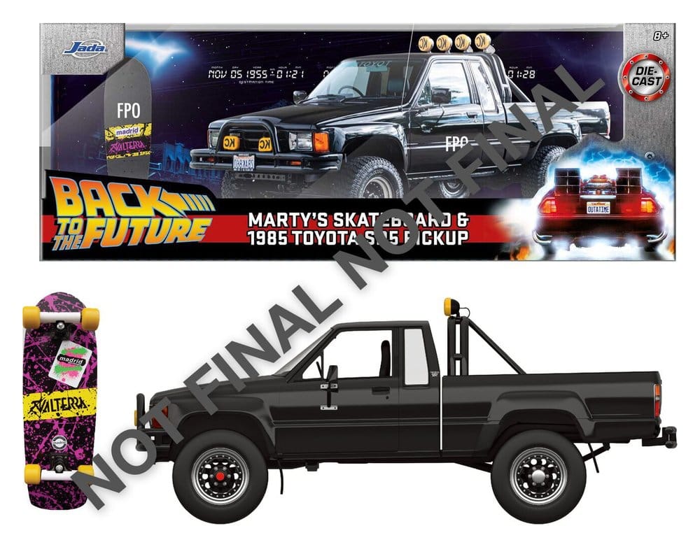 Jada Toys Zurück in die Zukunft Marty’s Skateboard 1985 Toyota Diecast 1/24 Modell