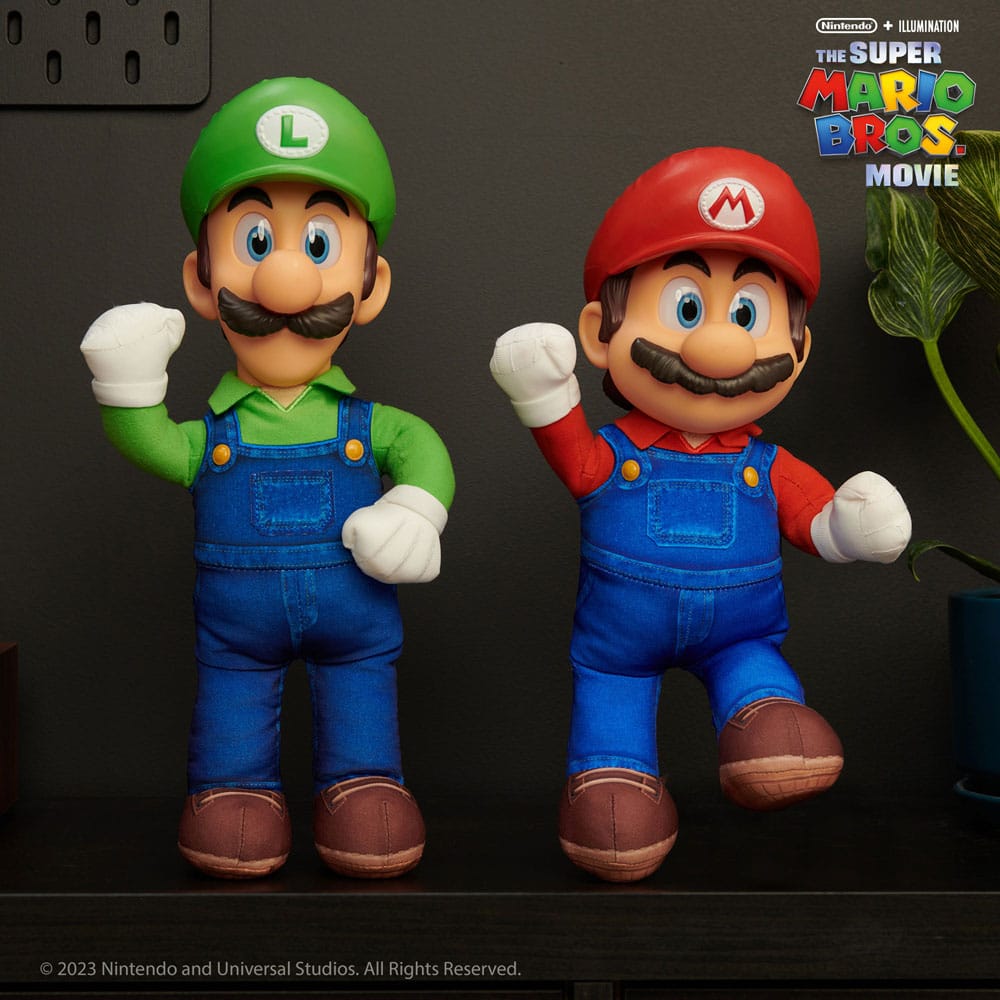 Jakks Pacific Der Super Mario Bros. Film Plüschfigur Luigi 30 cm